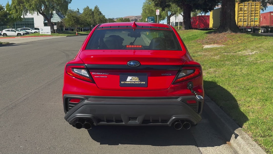 2022-Up Subaru WRX | Boso Muffler Delete Quad Burnt Tips Axle Back Exhaust