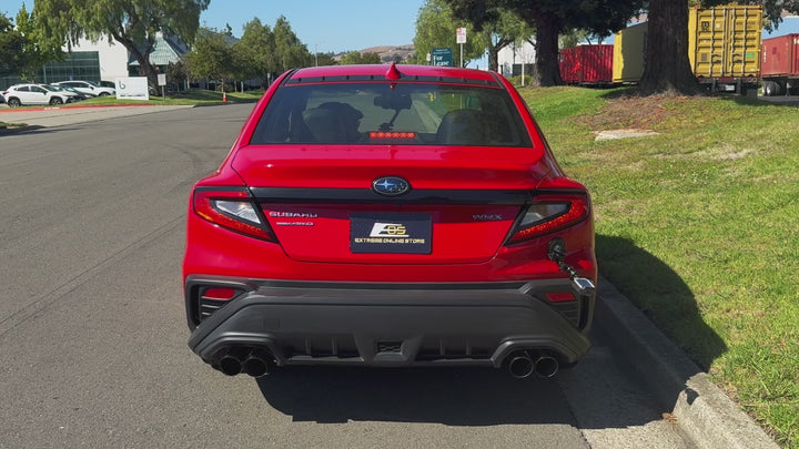2022-Up Subaru WRX | Boso Muffler Delete Quad Burnt Tips Axle Back Exhaust