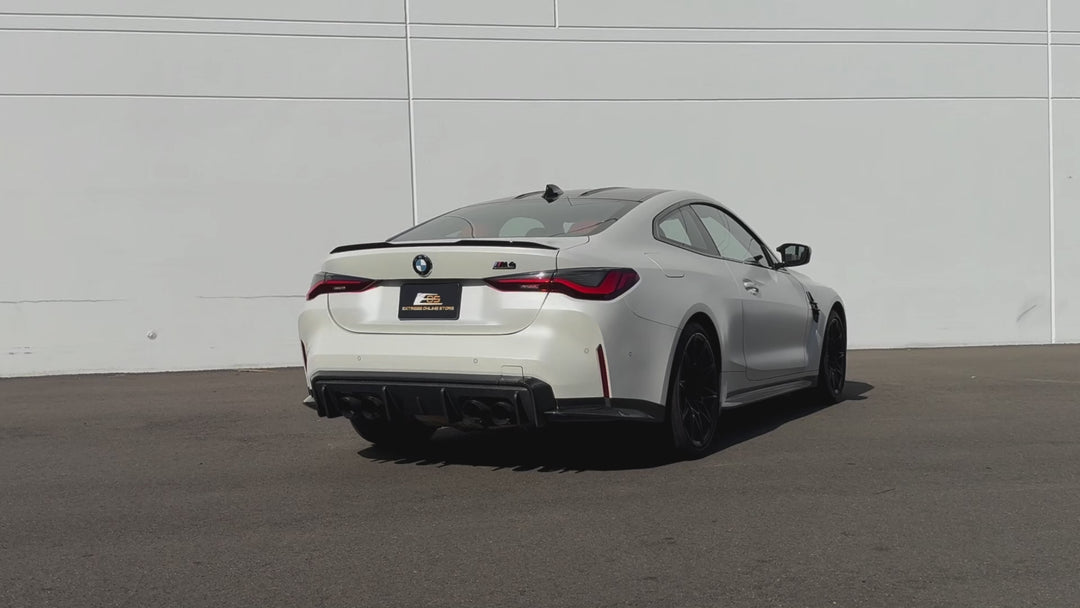 BMW G82 G83 M4 | 3D Style Carbon Fiber Replacement 3Pcs Rear Diffuser Apron