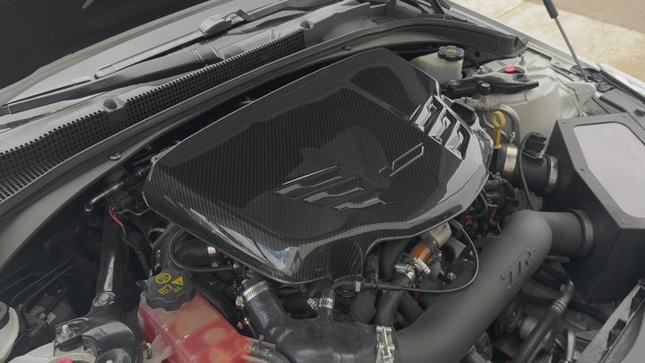 2016-19 Cadillac ATS-V / 2022-Up CT4-V Blackwing Dry Carbon Fiber Front Engine Cover