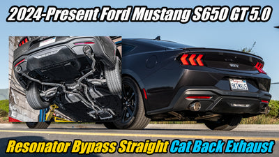 2024+ Ford Mustang GT Straight Cat Back Exhaust