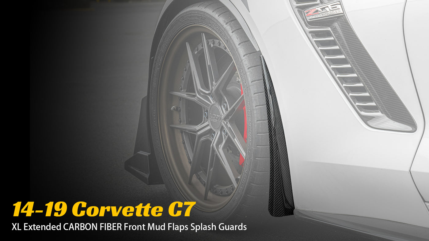 Corvette C7 Extended Front & Rear Splash Guards