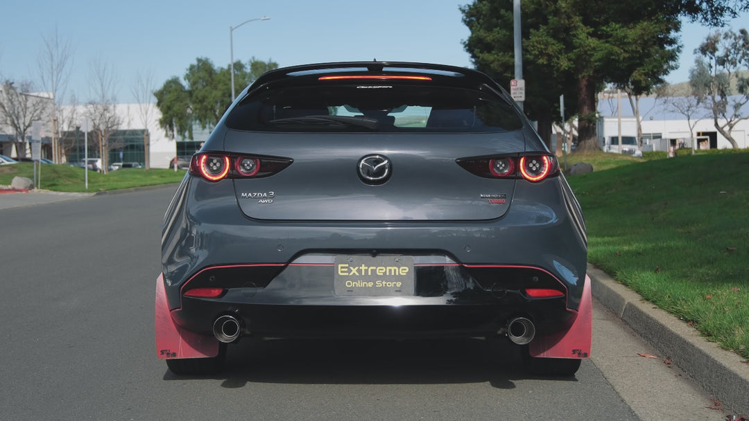 2019-Present Mazda 3 Hatchback Axle Back Dual Tips Muffler Exhaust