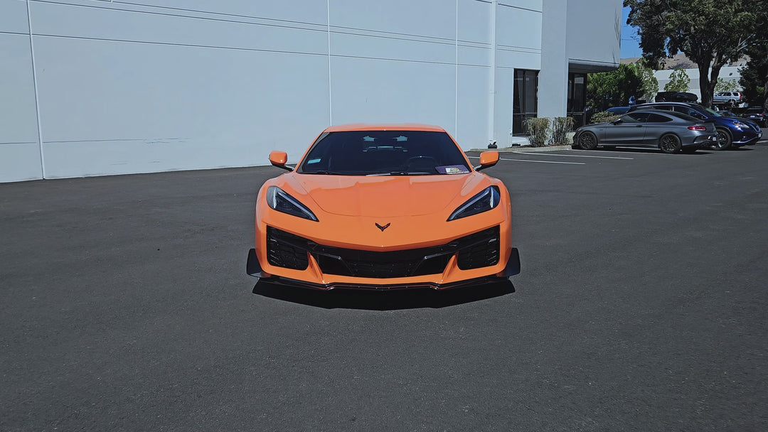Corvette C8 Carbon Fiber Z07 Performance Package Front Splitter &amp; Side Canards
