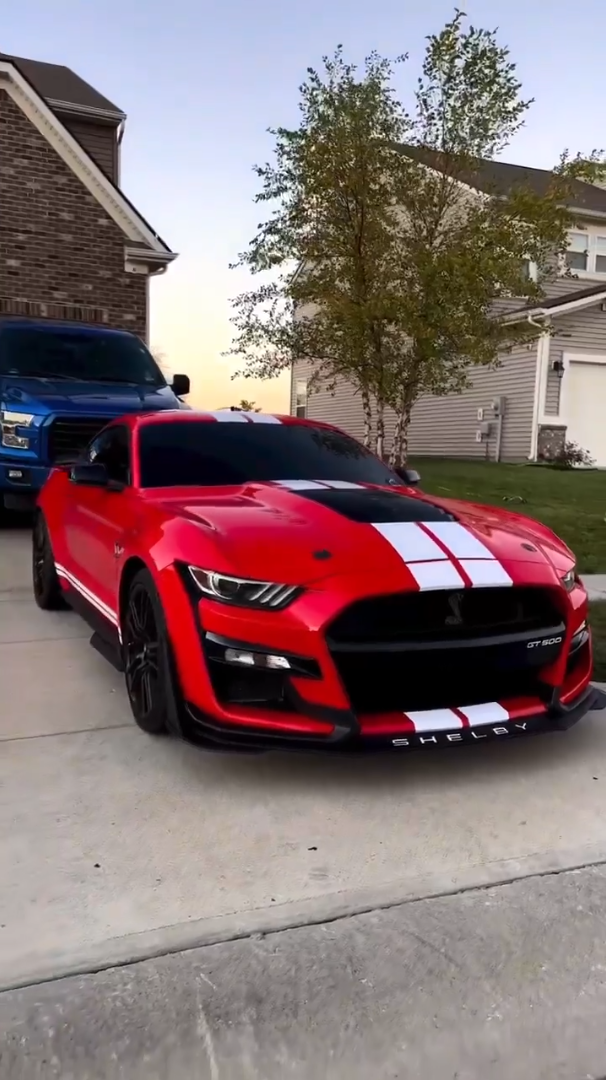 2015-17 Ford Mustang GT500 Conversion Front Bumper Kit (W/LED Grille)