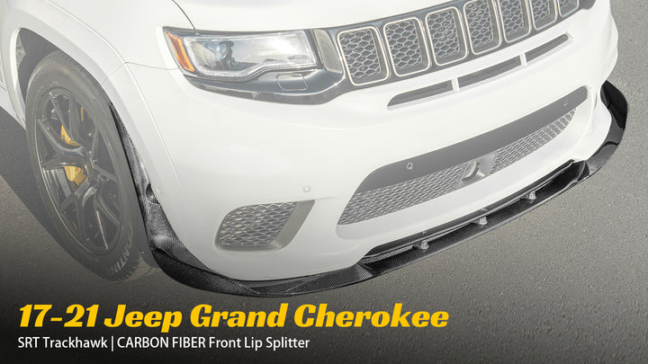 2017-21 Jeep Grand Cherokee SRT Trackhawk Carbon Fiber Front Lip Splitter