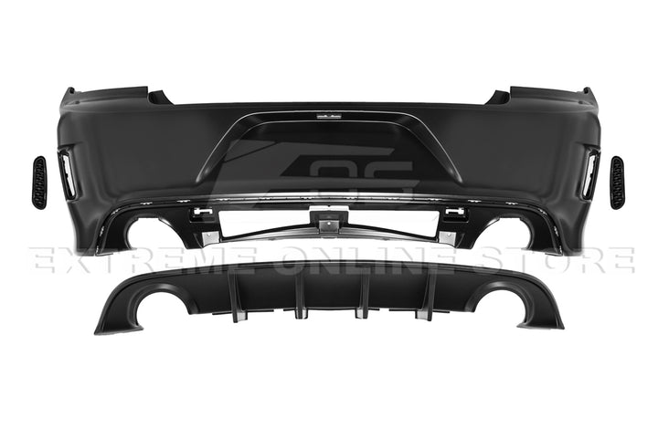 2015-Up Dodge Charger SRT Hellcat Conversion Rear Bumper Cover