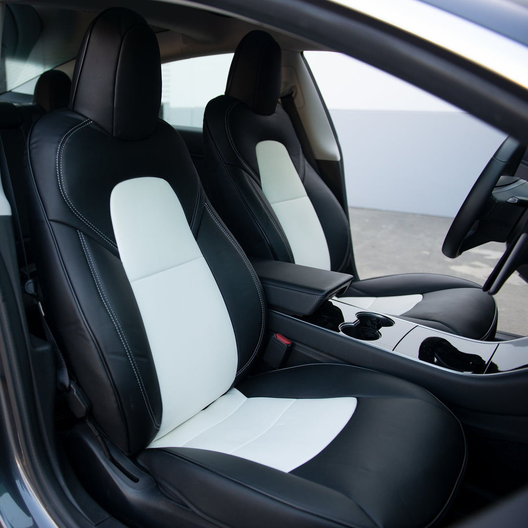 2017-21 Tesla Model 3 Custom Leather Seat Covers