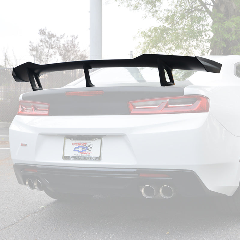Camaro ZL1 1LE Conversion Rear Trunk Spoiler High Wing installed view