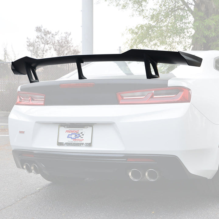 Camaro ZL1 1LE Conversion Rear Trunk Spoiler High Wing installed view