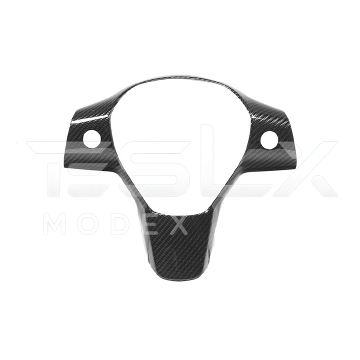2020-23 Tesla Model 3 &amp; 20-24Y Carbon Fiber Interior Steering Wheel Cover