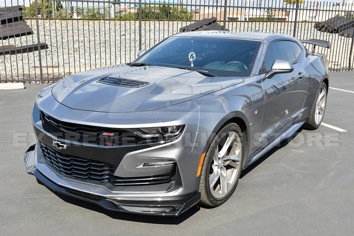 Camaro 2019-Up Camaro RS &amp; SS | ZL1 1LE Style Front Bumper Lip Splitter