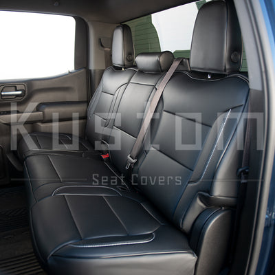 2019-Up Chevrolet Silverado Premium Custom Leather Seat Covers