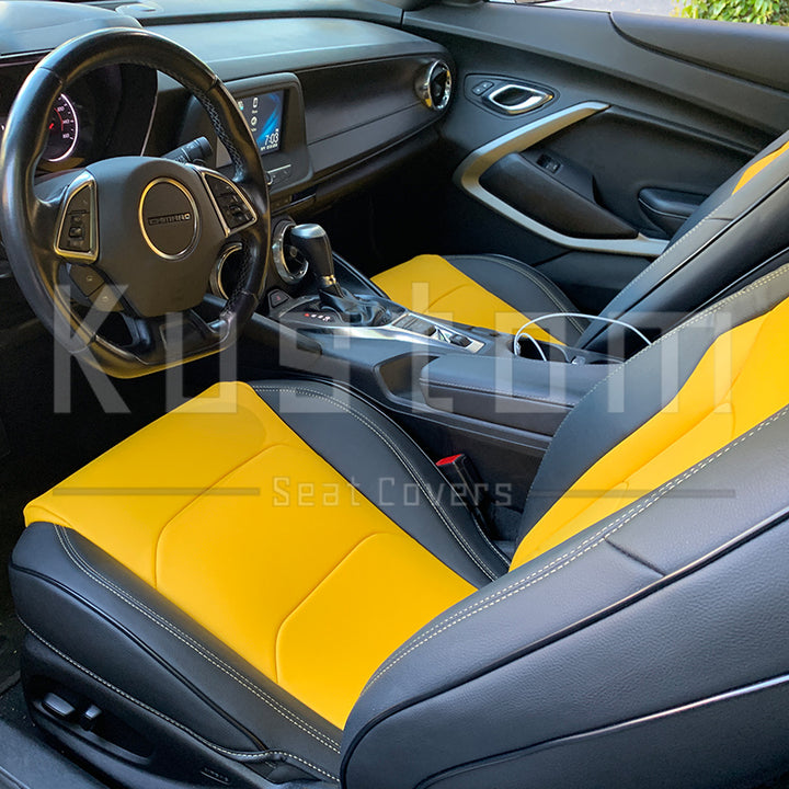 6th Gen Camaro Coupe Custom Leather Seat Covers