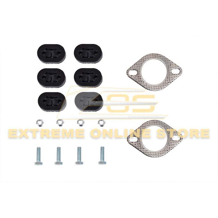 2017-Up Infiniti Q60 Muffler Delete Axle Back Dual Burnt Tips Exhaust - Extreme Online Store