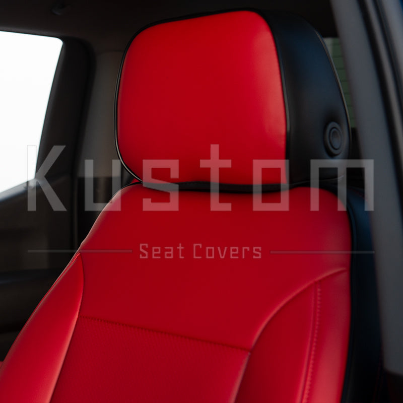2019-Up Chevrolet Silverado Premium Custom Leather Seat Covers