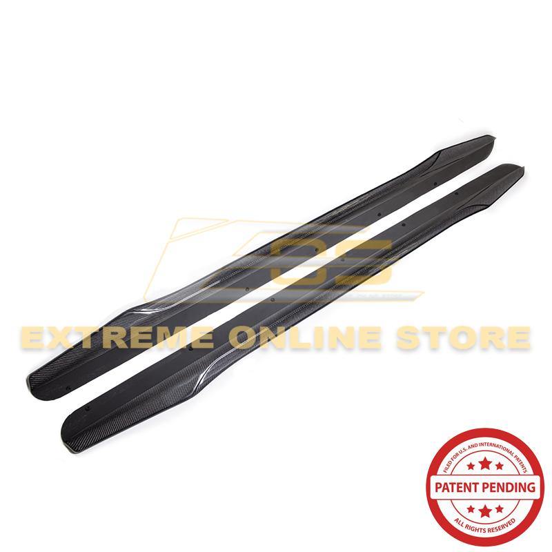 2009-14 Cadillac CTS-V Carbon Fiber Side Skirts - Extreme Online Store