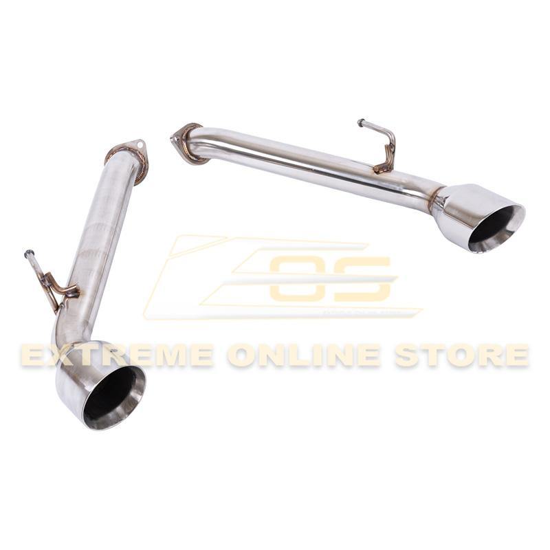 2017-Up Infiniti Q60 Muffler Delete Axle Back Double Wall Dual Tips Exhaust - Extreme Online Store