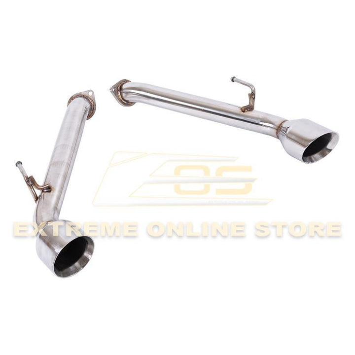 2017-Up Infiniti Q60 Muffler Delete Axle Back Double Wall Dual Tips Exhaust - Extreme Online Store
