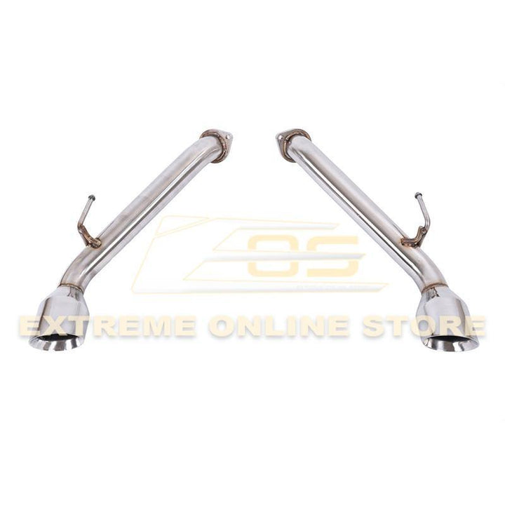2017-Up Infiniti Q60 Muffler Delete Axle Back Double Wall Dual Tips Exhaust - Extreme Online Store