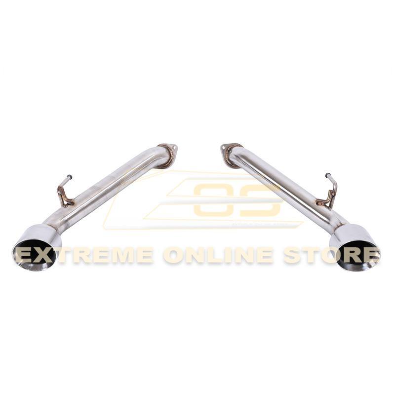 2017-Up Infiniti Q60 Muffler Delete Axle Back Double Wall Dual Tips Exhaust - Extreme Online Store
