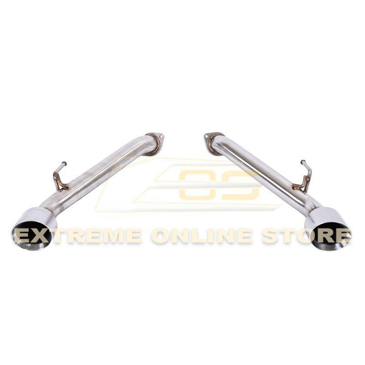 2017-Up Infiniti Q60 Muffler Delete Axle Back Double Wall Dual Tips Exhaust - Extreme Online Store