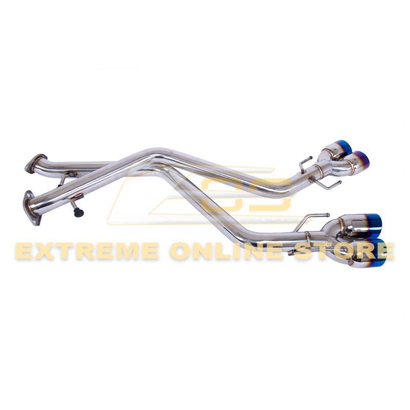 2015-Up Lexus RC200t 300 350 Muffler Delete Axle Back Quad Burnt Tips Exhaust - Extreme Online Store