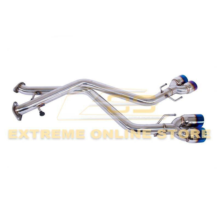 2015-Up Lexus RC200t 300 350 Muffler Delete Axle Back Quad Burnt Tips Exhaust - Extreme Online Store