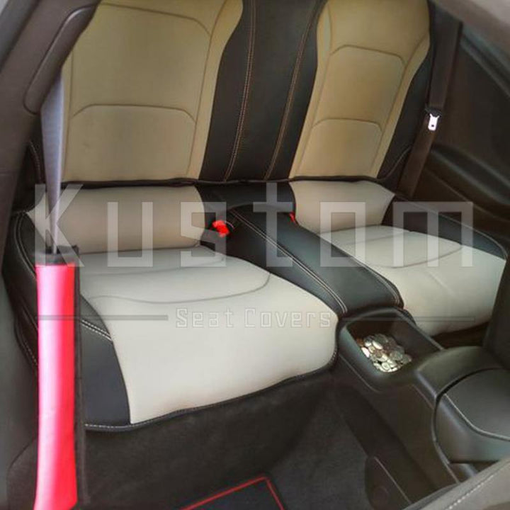 6th Gen Camaro Custom Two-Tone Leather Seat Covers - Extreme Online Store