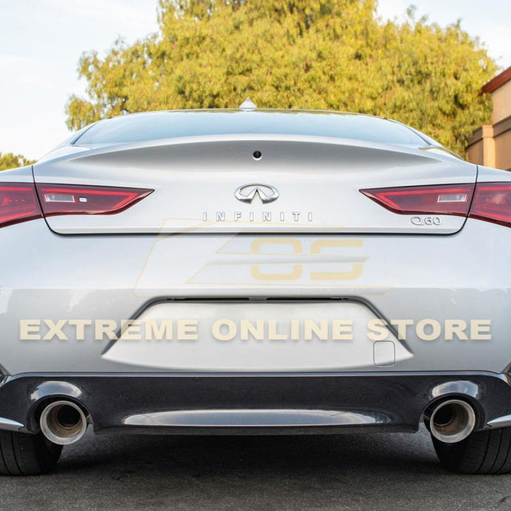 2017-Up Infiniti Q60 Muffler Delete Axle Back Double Wall Dual Tips Exhaust - Extreme Online Store