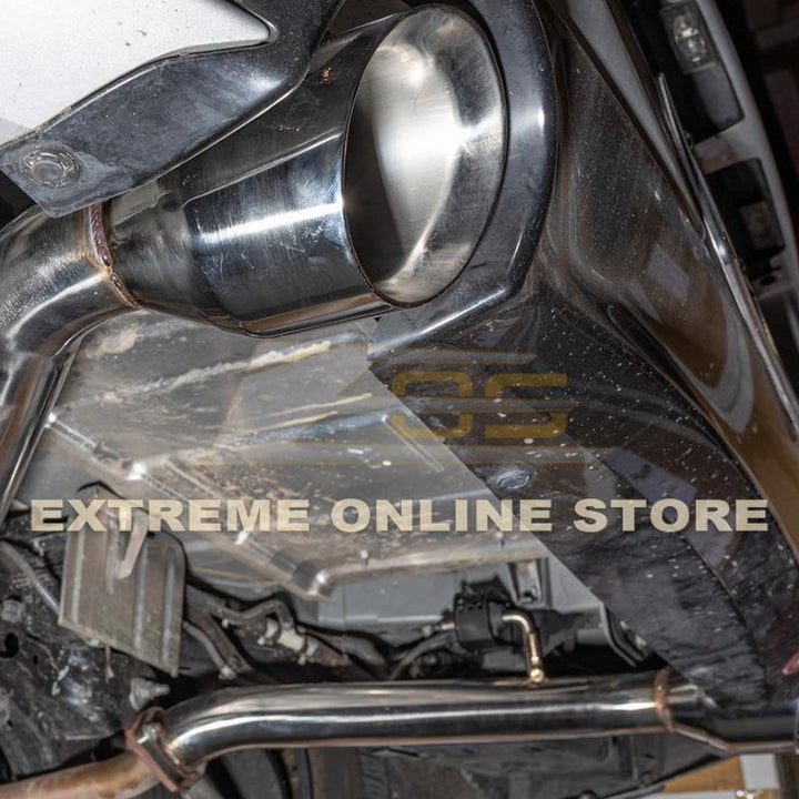 2017-Up Infiniti Q60 Muffler Delete Axle Back Double Wall Dual Tips Exhaust - Extreme Online Store
