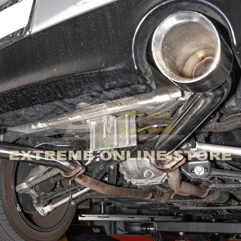 2017-Up Infiniti Q60 Muffler Delete Axle Back Double Wall Dual Tips Exhaust - Extreme Online Store