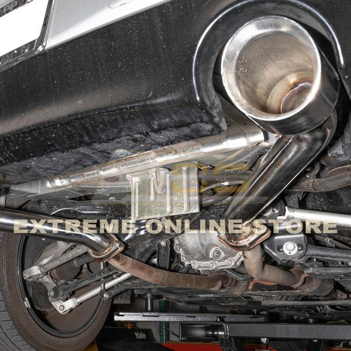 2017-Up Infiniti Q60 Muffler Delete Axle Back Double Wall Dual Tips Exhaust - Extreme Online Store