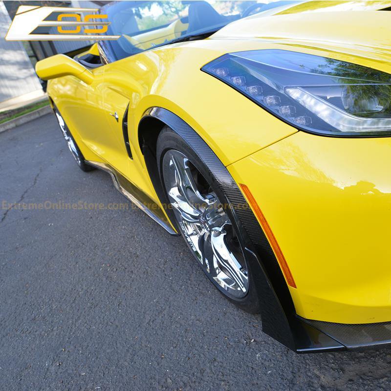 Corvette C7 Stingray / Z51 Front Splitter Lip &amp; Side Skirts Rocker Panels - ExtremeOnlineStore