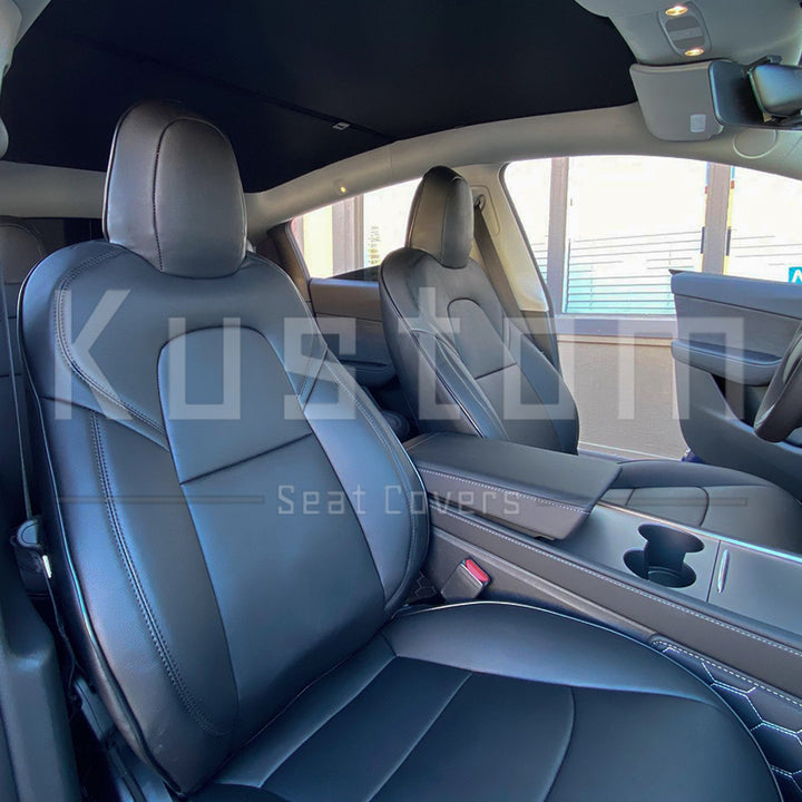 2020-Up Tesla Model Y Custom Leather Seat Covers