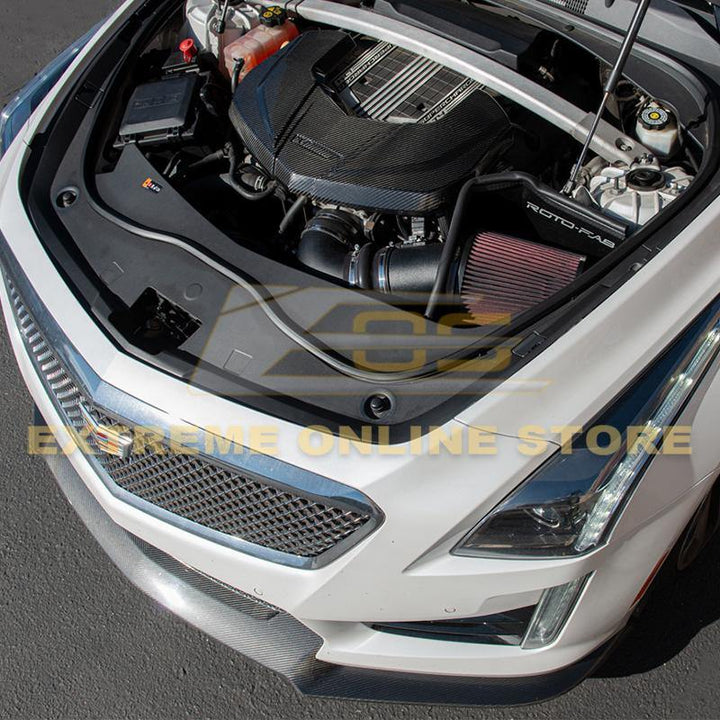 2016-Up Cadillac CTS-V Carbon Fiber Front Engine Cover - Extreme Online Store