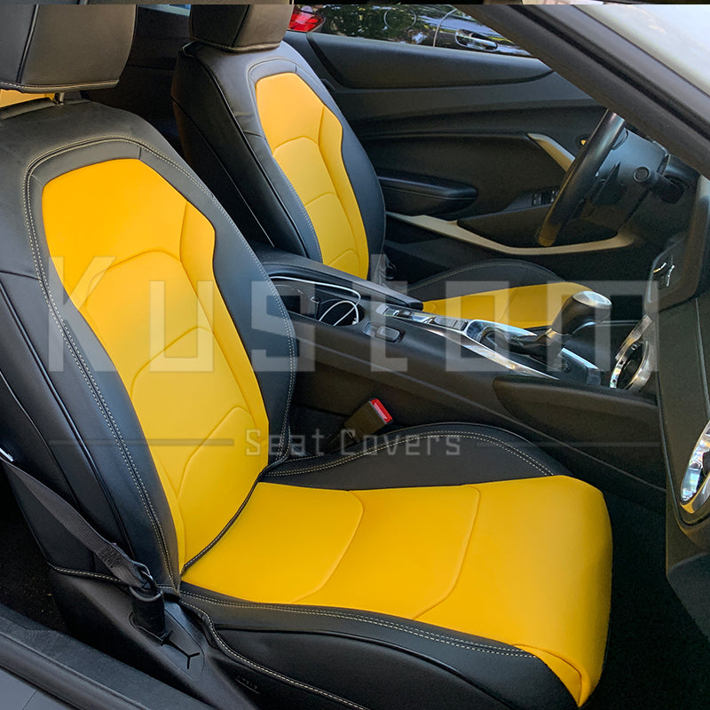 6th Gen Camaro Coupe Custom Leather Seat Covers