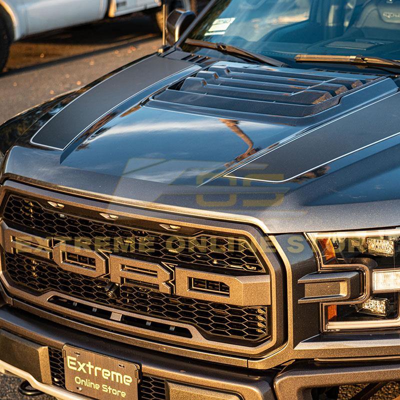 2017-Up Ford F-150 Raptor Carbon Fiber Hood Vent Louver Cover