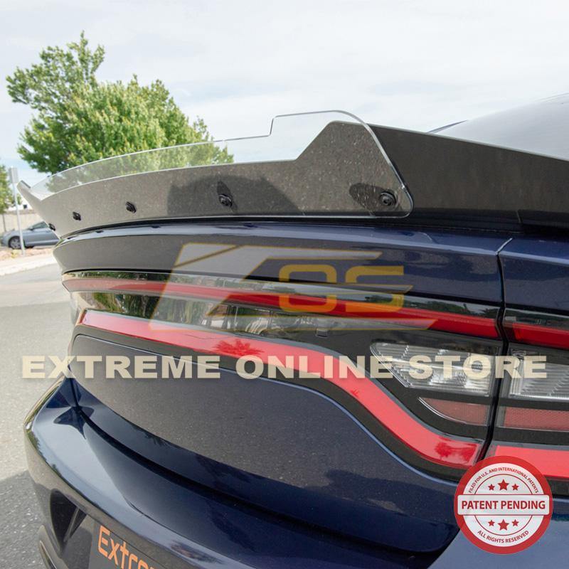 2015-Up Dodge Charger SRT8 Extended Wickerbill Rear Spoiler - Extreme Online Store