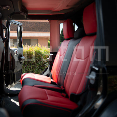 2013-18 Jeep Wrangler Custom Leather Seat Covers