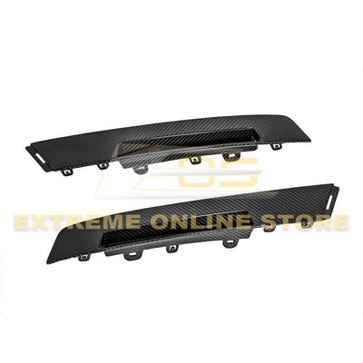 2009-15 Cadillac CTS-V Coupe Carbon Fiber Rear Bumper Insert Covers - Extreme Online Store