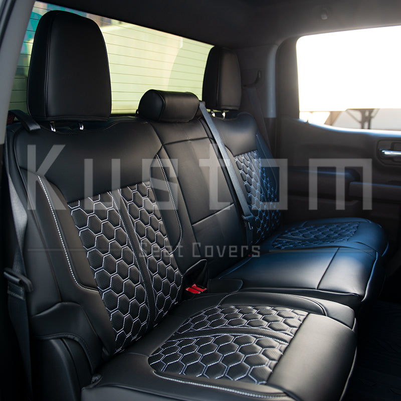 2019-Up Chevrolet Silverado Premium Custom Leather Seat Covers