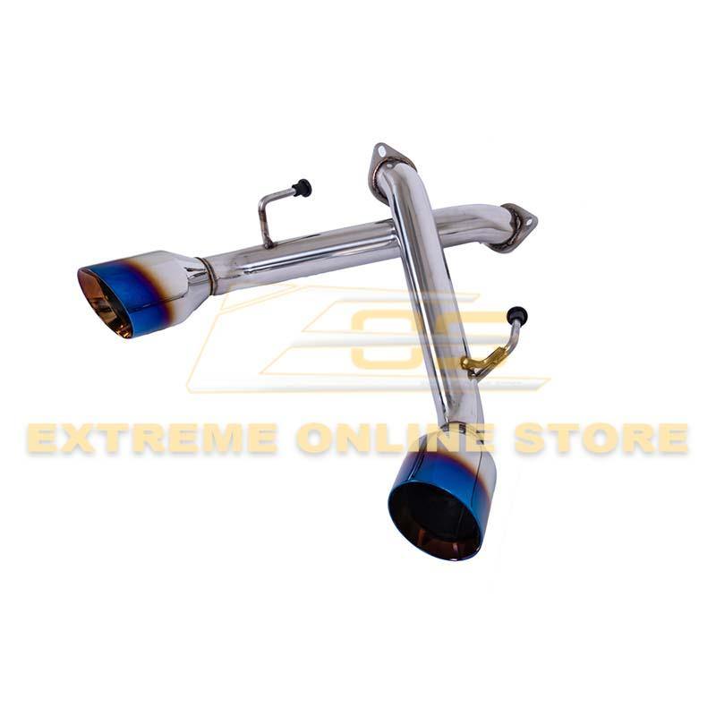 2017-Up Infiniti Q60 Muffler Delete Axle Back Dual Burnt Tips Exhaust - Extreme Online Store