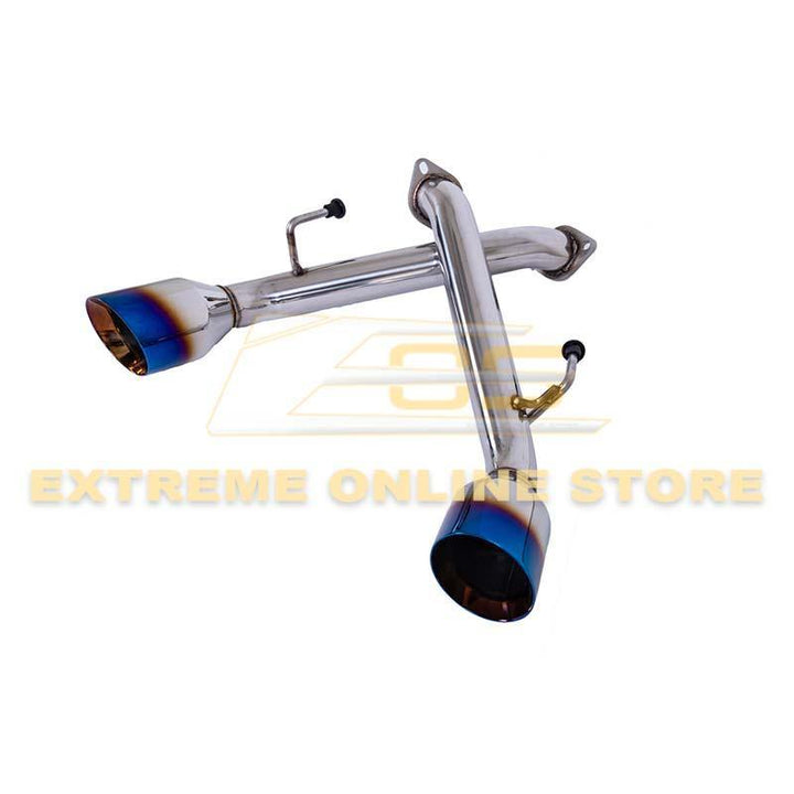2017-Up Infiniti Q60 Muffler Delete Axle Back Dual Burnt Tips Exhaust - Extreme Online Store