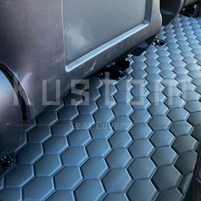 2013-Up Ford Focus Custom Honeycomb Leather Floor Mat