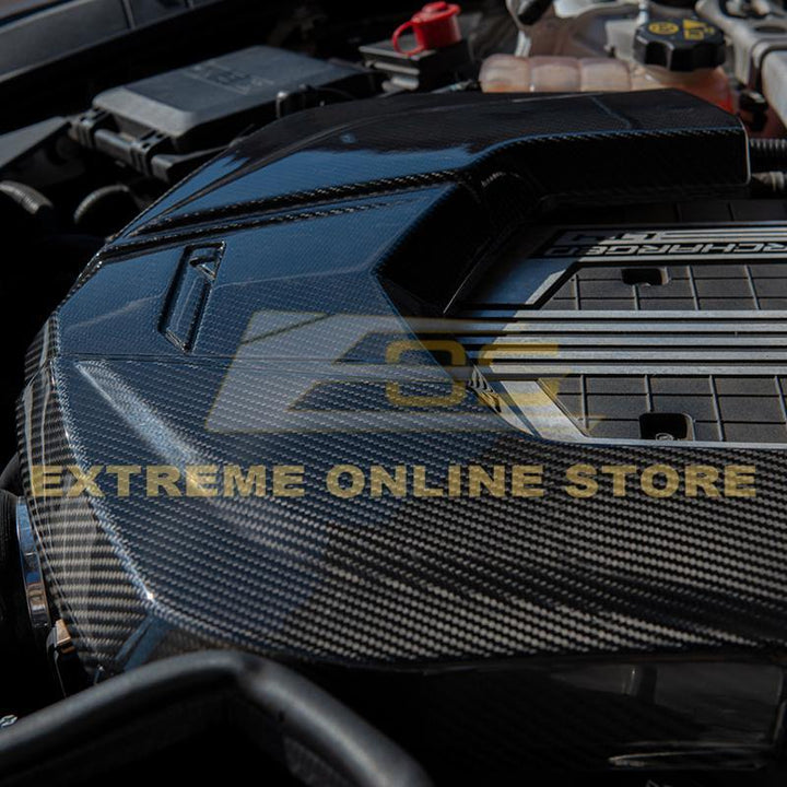2016-Up Cadillac CTS-V Carbon Fiber Front Engine Cover - Extreme Online Store