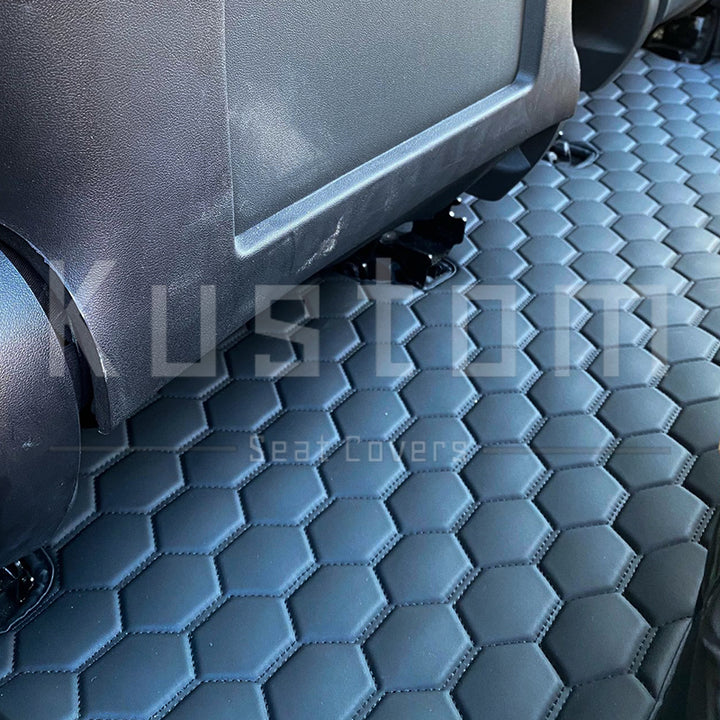 Tesla Model 3 Custom Honeycomb Leather Floor Mat