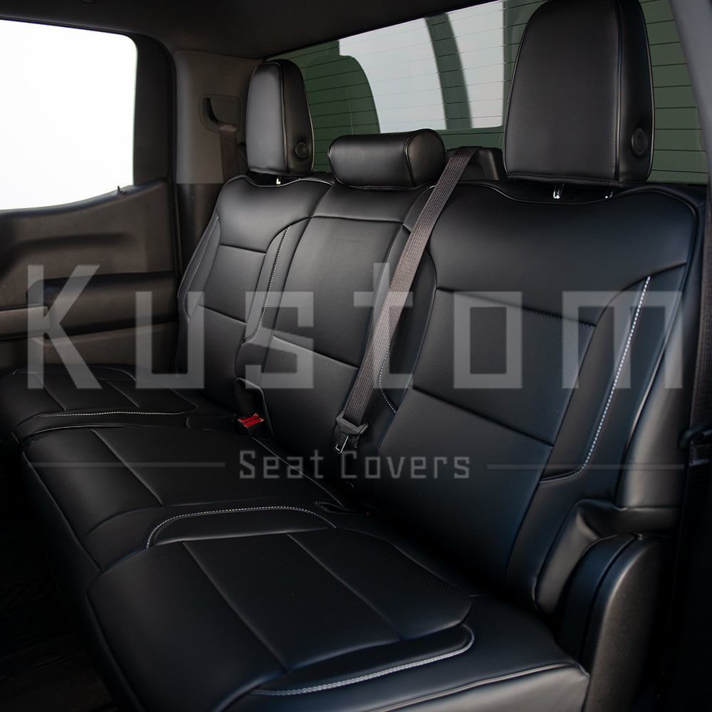 2019-Up Chevrolet Silverado Premium Custom Leather Seat Covers