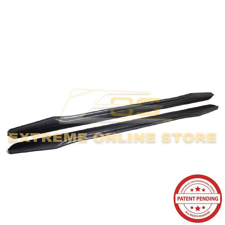 2009-14 Cadillac CTS-V Carbon Fiber Side Skirts - Extreme Online Store