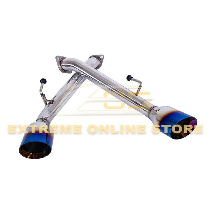2017-Up Infiniti Q60 Muffler Delete Axle Back Dual Burnt Tips Exhaust - Extreme Online Store